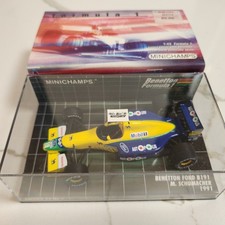 MINT, MINICHAMPS BENETTON FORD B191 M. SCHUMACHER 1991 LIMITED EDITION 1:43 F1
