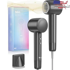 Fast Drying Ionic Hair Dryer 1400W Quiet Lightweight Magnetic Nozzle Anti Frizz