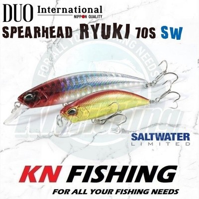 DUO SPEARHEAD RYUKI 70S SW Light Rock Angeln Spinn Troll Köder Japan 70mm 9gr