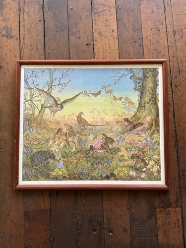 Fairy Time by Molly Brett 1979 Wall Art / Vintage Art 23.5x20