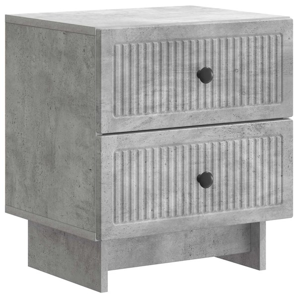 Nachttisch Betongrau Holzwerkstoff 43 X 34,5 X 47,5 Cm Beistelltisch-image