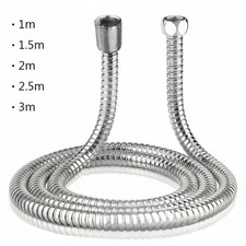 Durable 1m-3m Shower Hose - Stainless Steel Flexible Bathroom Pipe Connector Kit