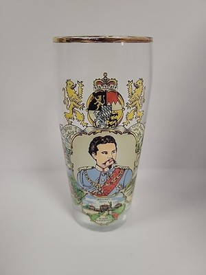 Vintage Koenig Ludwig West German Weissbier Beer Glass 0.5 Liter