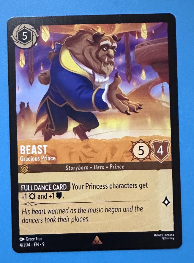 Lorcana Fabled - Beast - Gracious Prince - Rare 4/204