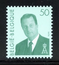 Belgium 1530 MNH, King Albert II Definitive Issue from 1994.