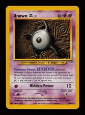 Unown [X] 30/105 Rare Neo Destiny Pokemon Cards