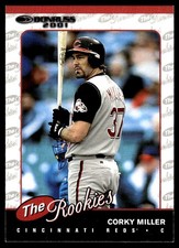 Corky Miller 2001 Donruss The Rookies #R94 Reds MLB READ FREE SHIP AutographDen