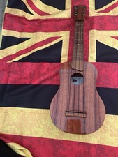 Handmade Soprano 4-String Ukulele Natural Finish Brown Standard Body