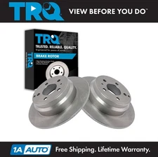 TRQ Rear Disc Brake Rotor Pair Set of 2 for Volvo 850 C70 S70 New