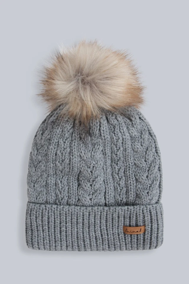 Animal Becky Women's Hat Comfortable Fit Ladies Soft Knit Headwear