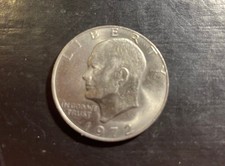 USA Eisenhower-Dollar von 1972 ist eine in Philadelphia geprägte 1-Dollar-Münze.