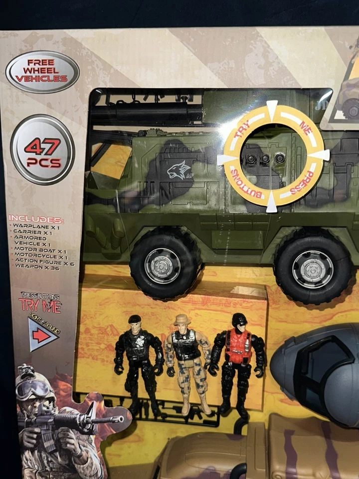 ENORME JUEGO DE FUERZA DE TAREA MILITAR DE JUDA FIGURAS 1:18 AVIONES DE COMBATE VEHÍCULOS BLINDADOS Foto 2 de 4