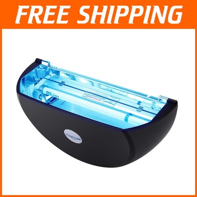 Elegant Black Wall Sconce Fly Light Trap - 13'' for Silently Capturing Insects