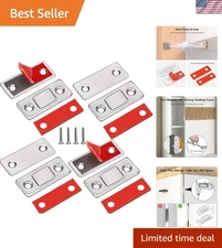 Cabinet Magnetic Catch 4 Pack Ultra Thin Cabinet Door Magnetic Catch for Draw...