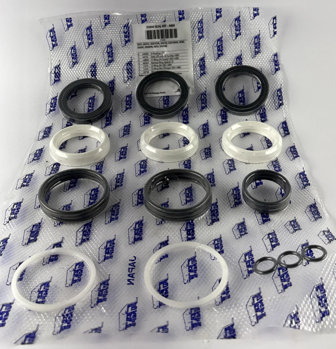 Seal Kit 31040 NBR 3531 3531C 3535 3535C 3537 Genuine Replacement For CAT Pumps photo 3