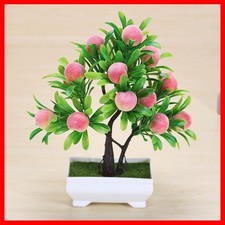 Small Scale Artificial Fruit Tree 24cm Tall for Shelf Desk Window Sill Decor