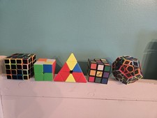 Rubiks Cubes and Puzzle toys lot of 5