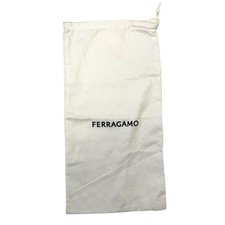 Salvatore Ferragamo White Drawstring Dust Bag 8.5x16 Storage Pouch Accessory