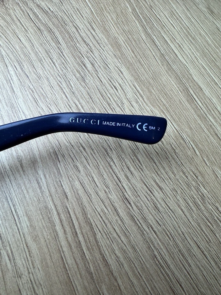 古驰GG3619/F/S金属蓝色包裹式太阳镜设计师色调 — 第 4/4 张图片