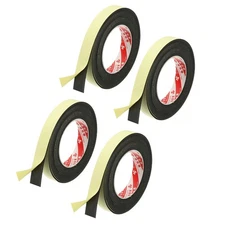 3/4 Inch x 16.4 Ft Weather Stripping Door Seal Strip, 4 Roll 2mm Thick Seal Tape