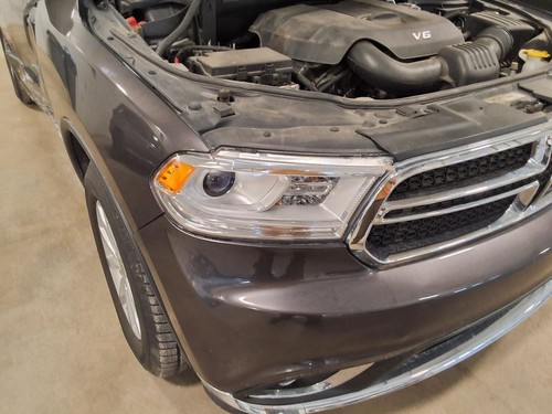 2015 Dodge Durango Passenger Headlight Assembly Halogen Chrome Bezel Used
