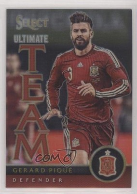 2015-16 Panini Select Ultimate Team Red Prizm 144/199 Gerard Pique #4 0j4n