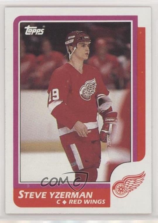 1986-87 Topps Steve Yzerman #11 HOF 0c6