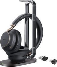 Yealink BH76 Bluetooth Headset with Charging Stand - Black