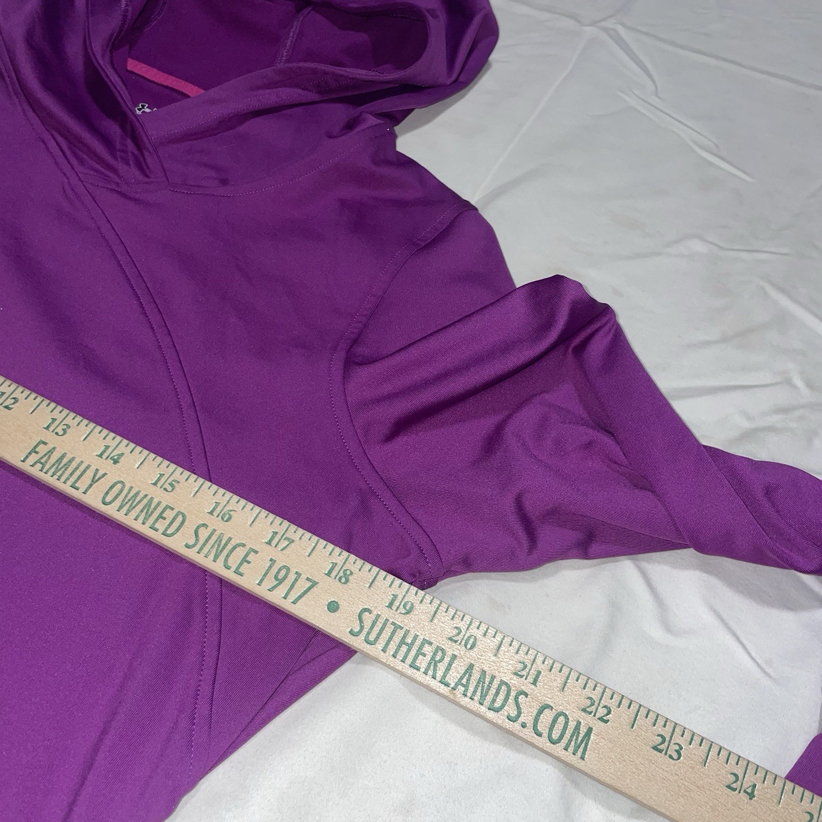 Under Armour ColdGear Violet Pullover Hoodie Thum… - image 5