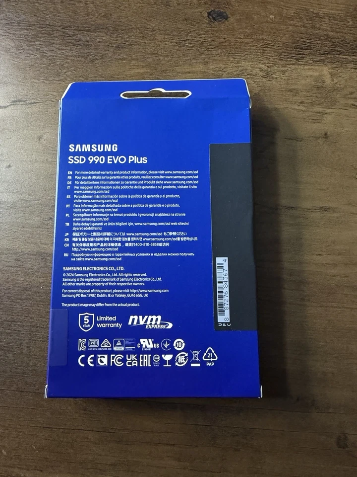 Samsung 990 EVO Plus SSD 2TB, PCIe Gen 4x4, Gen 5x2 M.2 - MZ-V9S2T0B/AM - NEW - Image 3 of 4