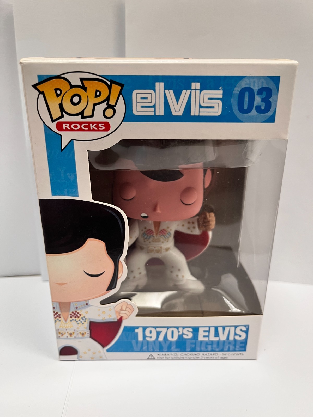 ¡Funko Pop Nuevo En Caja! Figura De Vinilo Original Rocas #03 Años 70 Elvis Presley Música