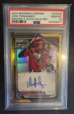 2024 Bowman Chrome Jose Fernandez 1st True Gold Auto 16/50 PSA 10 Diamondbacks 