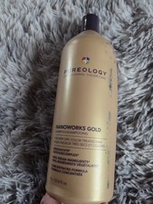 Pureology Nanoworks Gold Shampoo Dry/colour Treated Hair 1L BOTTLE DAMAGED