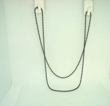 30"in. BLACK Metal Bead Ball Chain Jewelry Necklace Clasp Chain 30" inch L