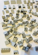 Lego Old Light Grey Roof House Classic Space Tiles Slopes Various Sizes Bundle