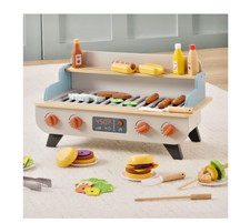 Member's Mark Wooden Tabletop BBQ Playset Kids Pretend Play Grill Toy Gift Toddl