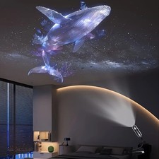 LED USB Projector Night Light Adjustable Whale Butterfly Star Projection Lamp Ch