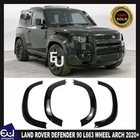 WHEEL ARCH KIT FOR LAND ROVER DEFENDER 90 L663 2020+ GLOSS BLACK WIDE BODY FLARE