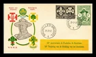 Dr Jim Stamps Belgium First Day Cover 50Th Anniversary Of Scouting 1957