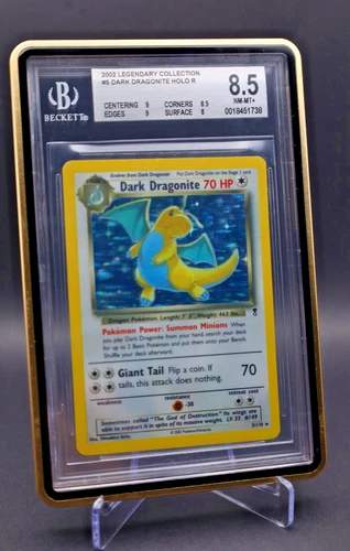 2002 Pokemon – Dark Dragonite – Holo Rare – Legendary Collection – #5 – BGS 8.5