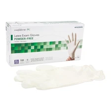 McKesson Confiderm Latex Exam Glove Standard Cuff Length X-LARGE 100 per Box