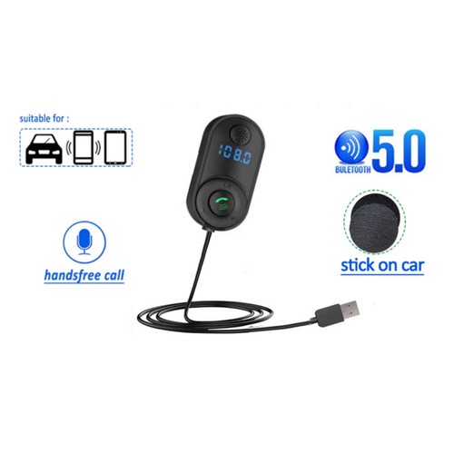 AUX Adapter Bluetooth-Compatible 5.0 with Mic USB for Hands-Free Car Amplifier ^ - Bild 11 von 12
