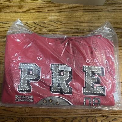 IN-HAND Supreme Champions Studded Hooded Sweatshirt Red Size