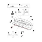 Thule locking strip locking strip for roof box Motion XT XL right 54123