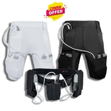 LVAD Men Shorts for HeartMate 3 Black & White With LVAD Belt LVAD Clothing S-5XL