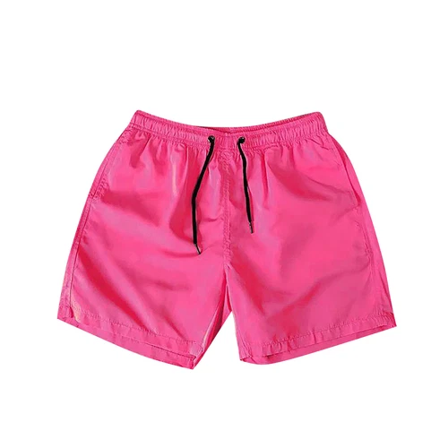 Herren Freizeit Lose Shorts Taschen Kordelzug Einfarbig Strand Basic Shorts - Bild 30 von 64