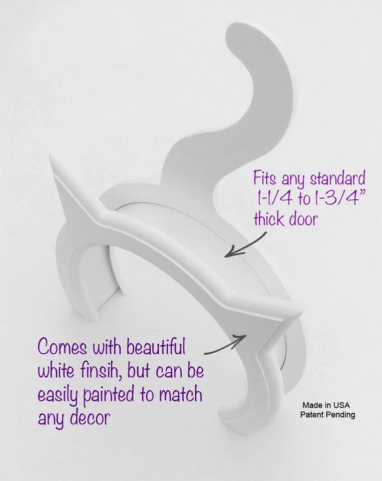 Pet Cat Door 2 Way Interior Kitty Door Hidden Litter Box Small Medium Large Cats - Image 2 of 4