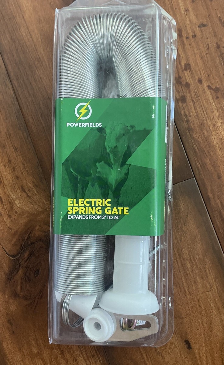 *リ様 Powerfields Stainless Steel Spring Gate Kit Expands 3'-20' R