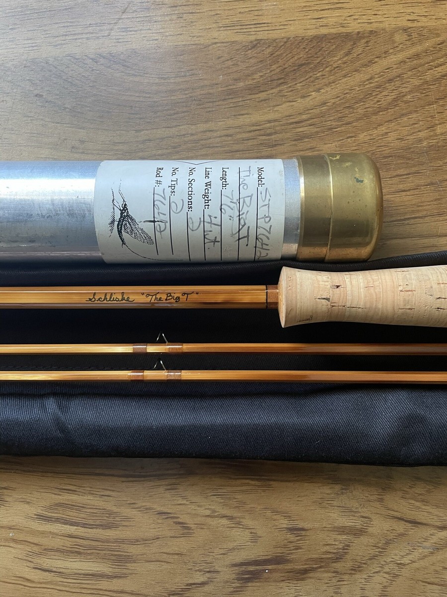 Schliske Bamboo Fly Rod “The Big T”, 7'6” Piece Weight Has