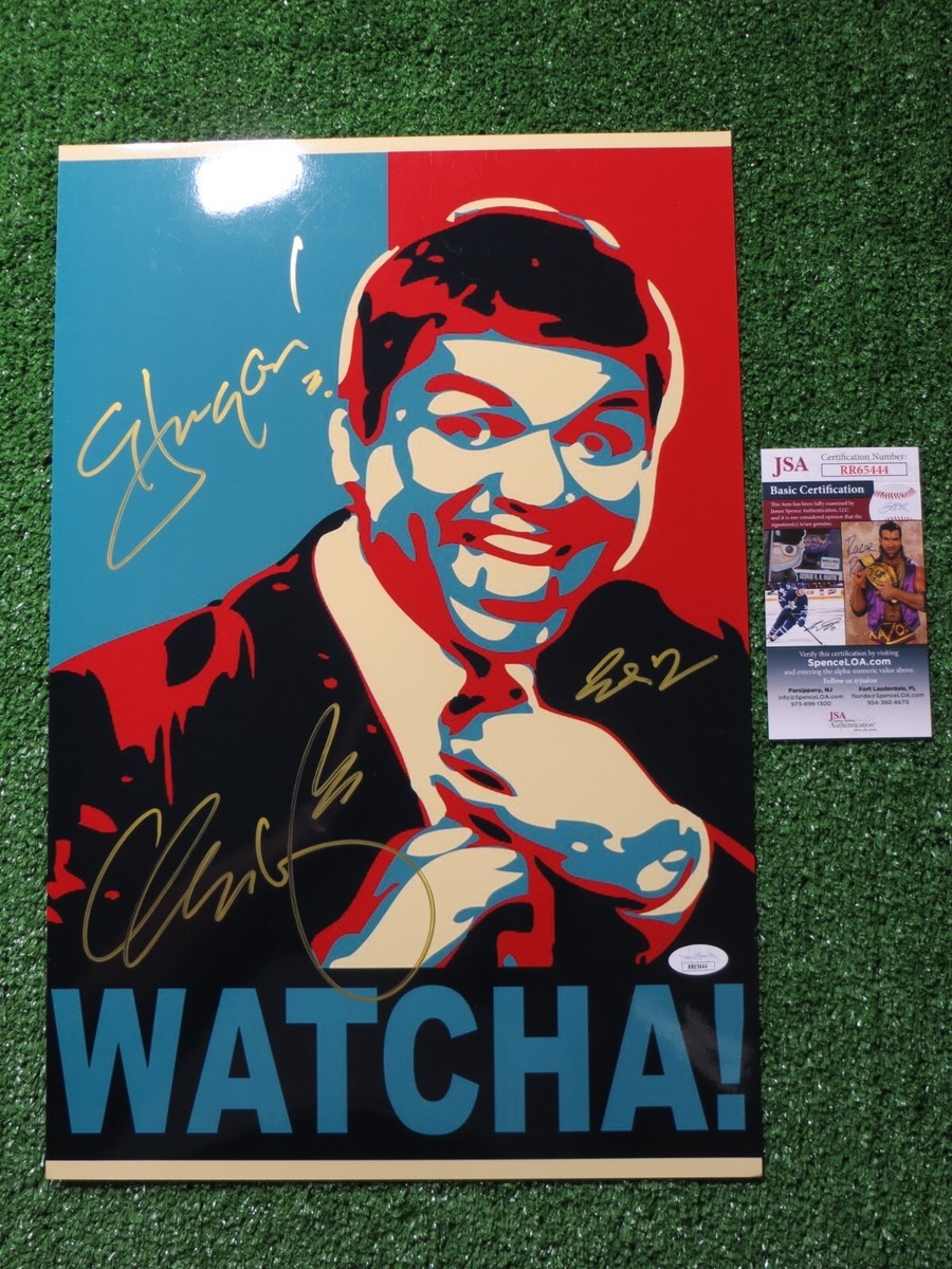 ジョージ・A・ロメロとジョン・A・ルッソのサイン GEORGE LOPEZ SIGNED Watcha! 12x18 Comedian PHOTO w/ Chingon